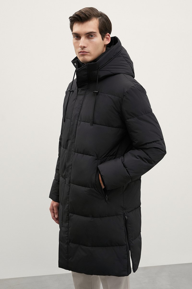 Стеганое утепленное пальто с капюшоном, Модель FWC21005, Фото №4