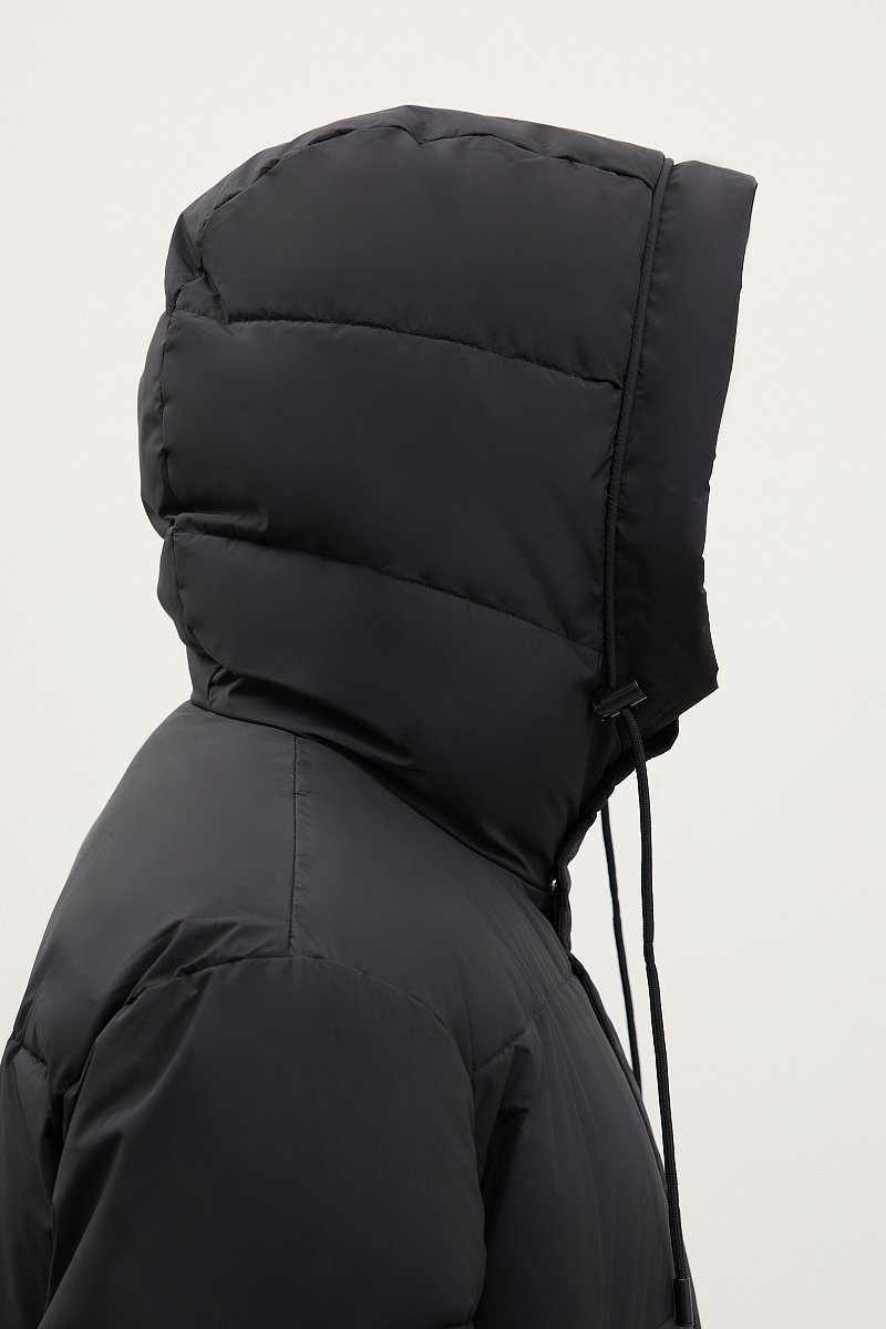 Стеганое утепленное пальто с капюшоном, Модель FWC21005, Фото №8