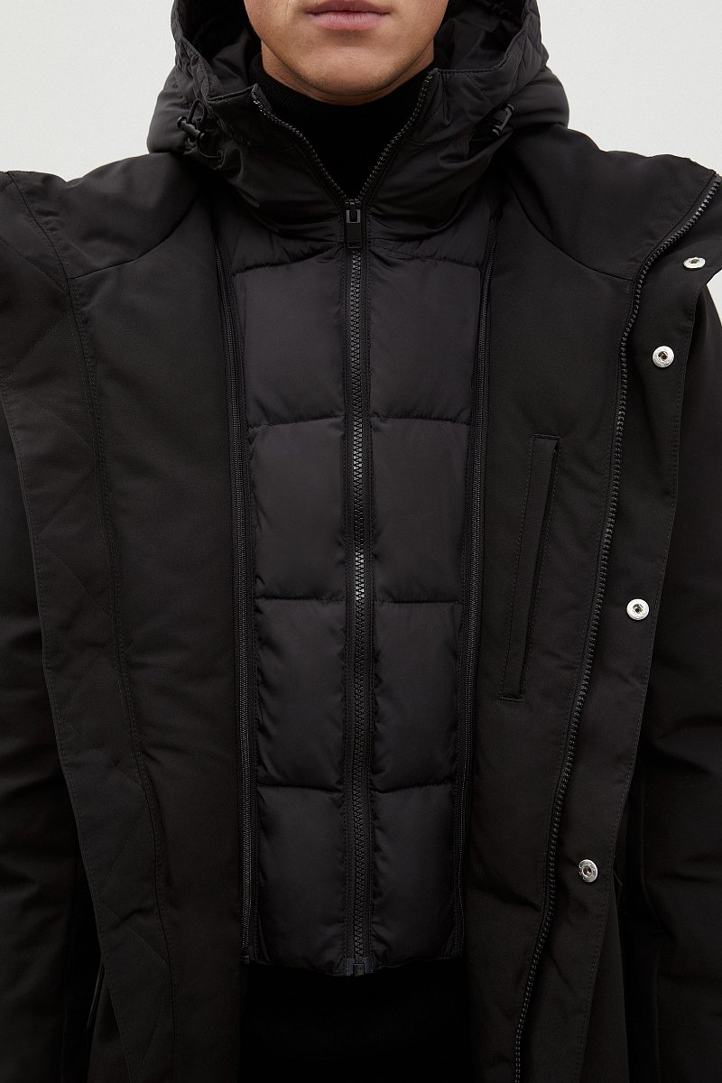 Куртка с капюшоном и манишкой, Модель FWC21012, Фото №5