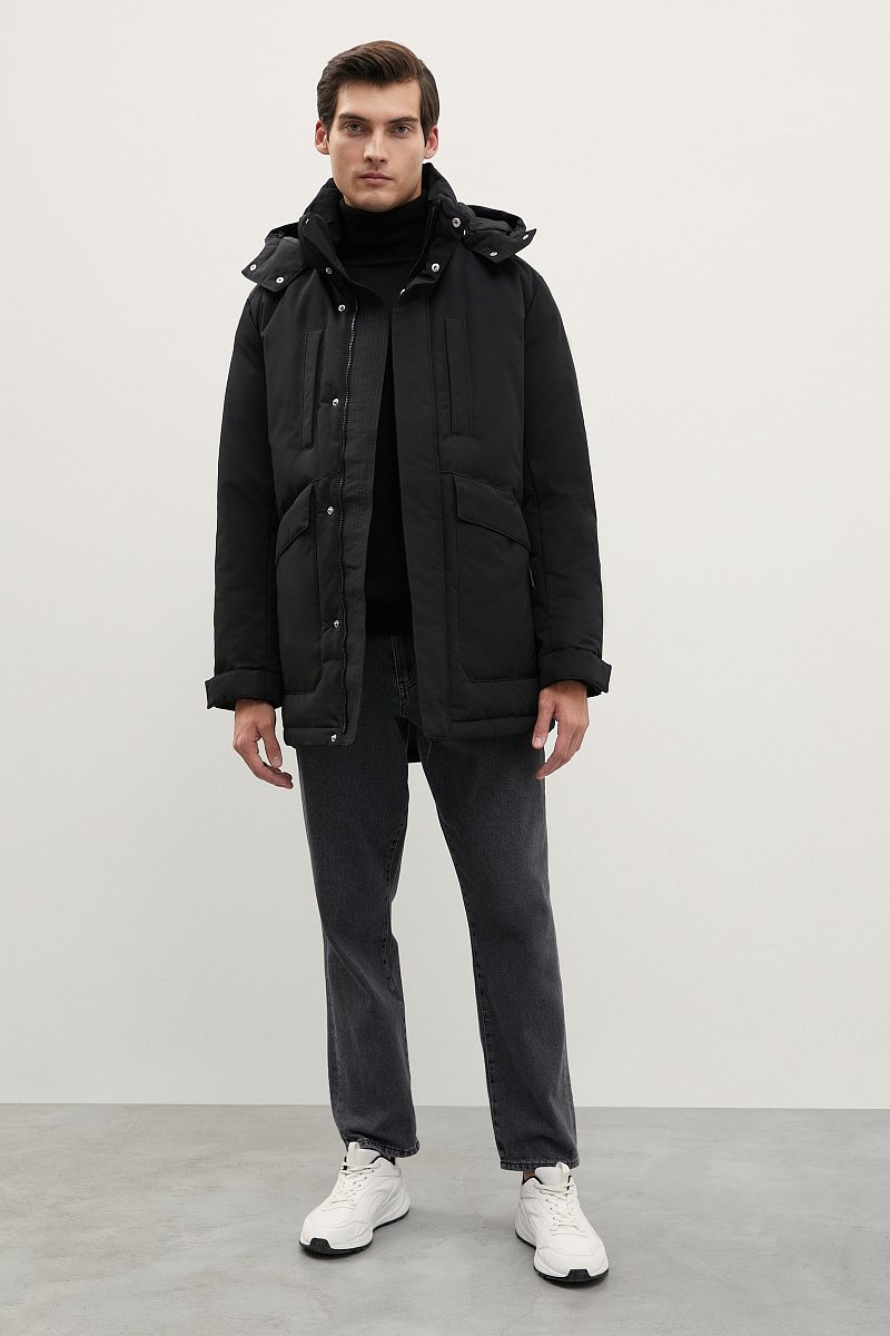 Утепленная куртка с капюшоном, Модель FWC21018, Фото №2