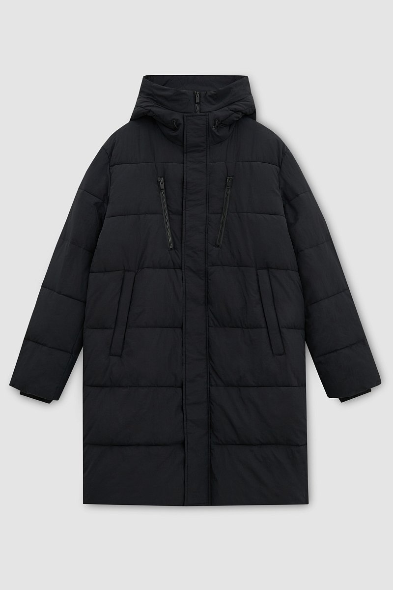 Стеганое утепленное пальто с капюшоном, Модель FWC21042, Фото №10