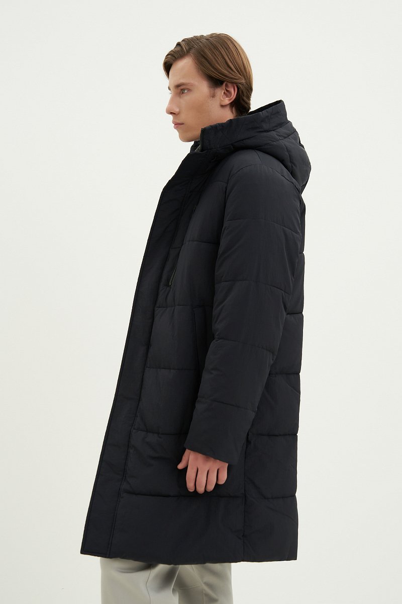 Стеганое утепленное пальто с капюшоном, Модель FWC21042, Фото №4