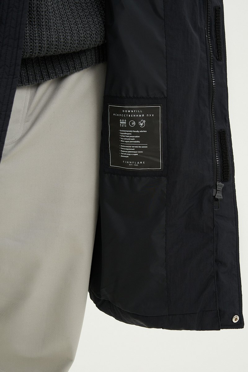 Стеганое утепленное пальто с капюшоном, Модель FWC21042, Фото №7