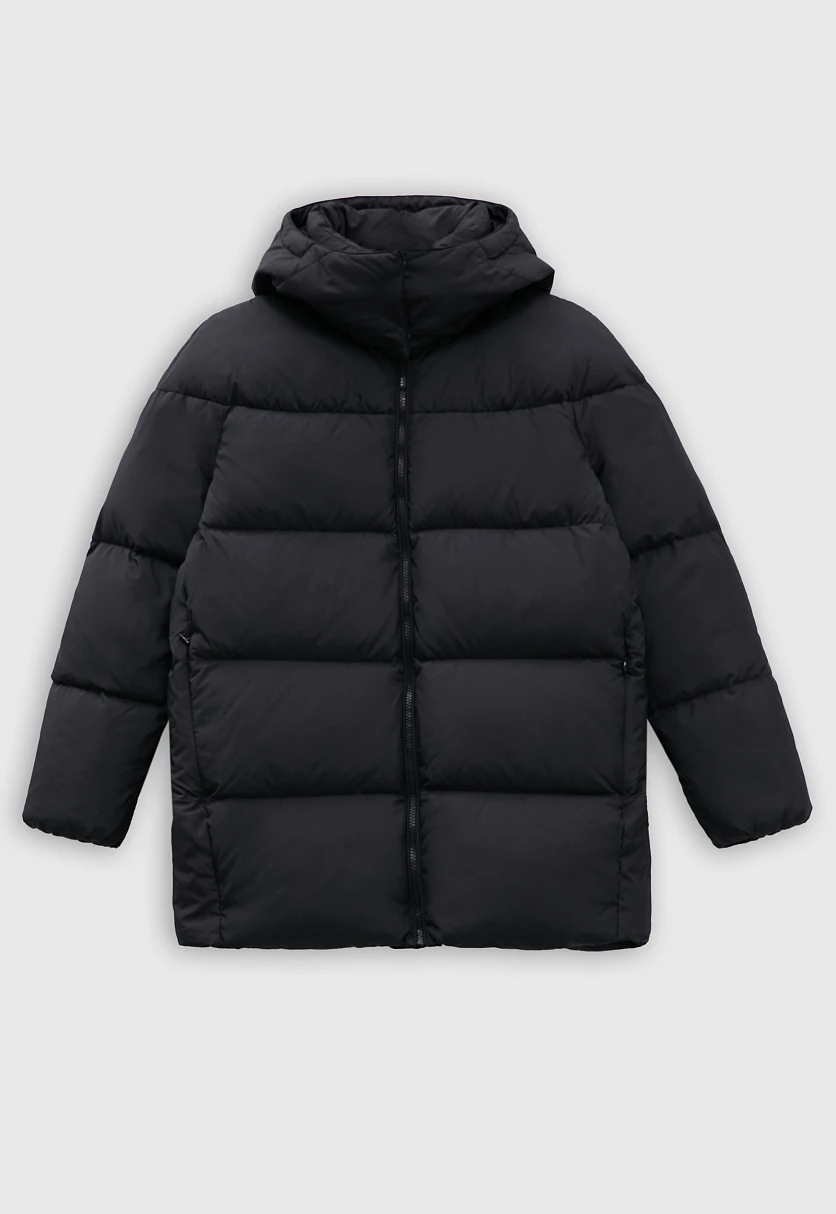 Стеганый пуховик oversize силуэта, Модель FWC11026, Фото №9