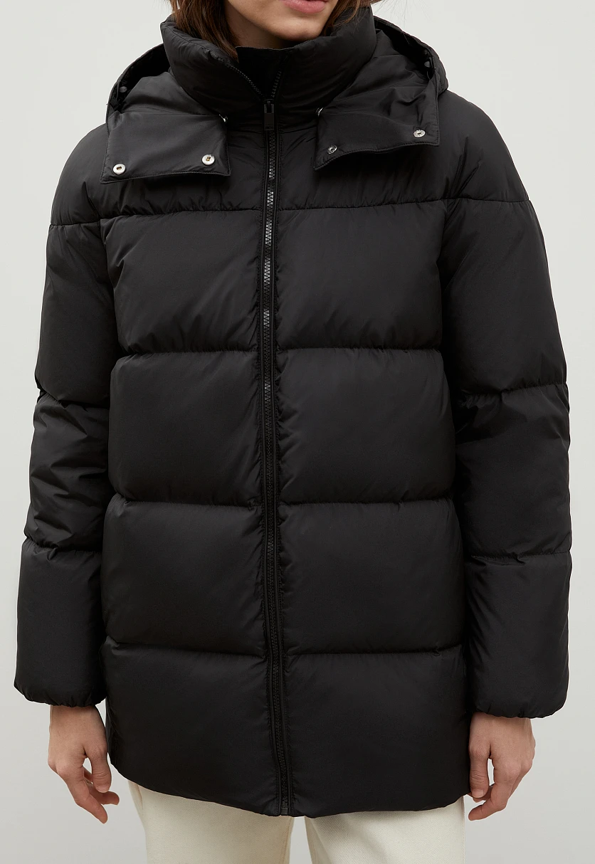 Стеганый пуховик oversize силуэта, Модель FWC11026, Фото №3