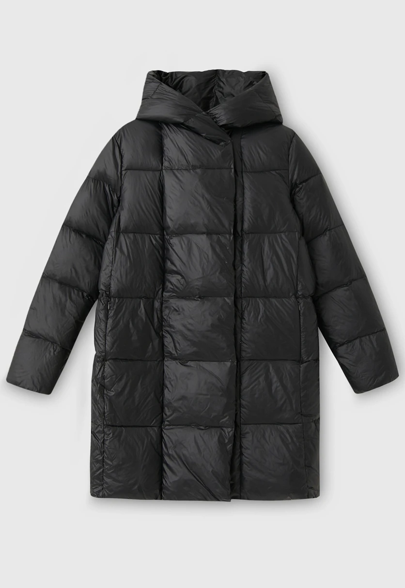 Стеганое пуховое пальто силуэта oversize, Модель FWC11079, Фото №9
