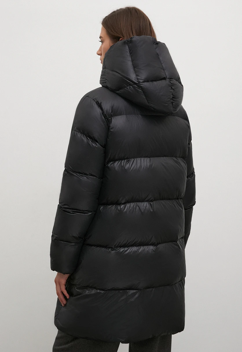 Стеганое пуховое пальто силуэта oversize, Модель FWC11079, Фото №5