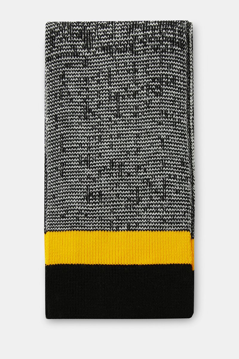 Двусторонний шарф с добавлением шерсти, Модель FWC21151, Фото №1