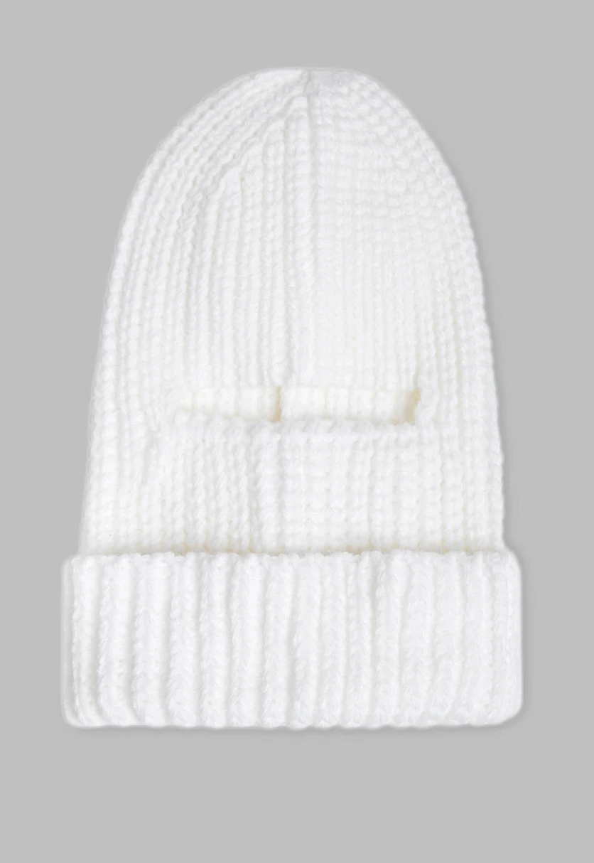 Вязаная балаклава с добавлением шерсти, Модель FWC11163, Фото №1