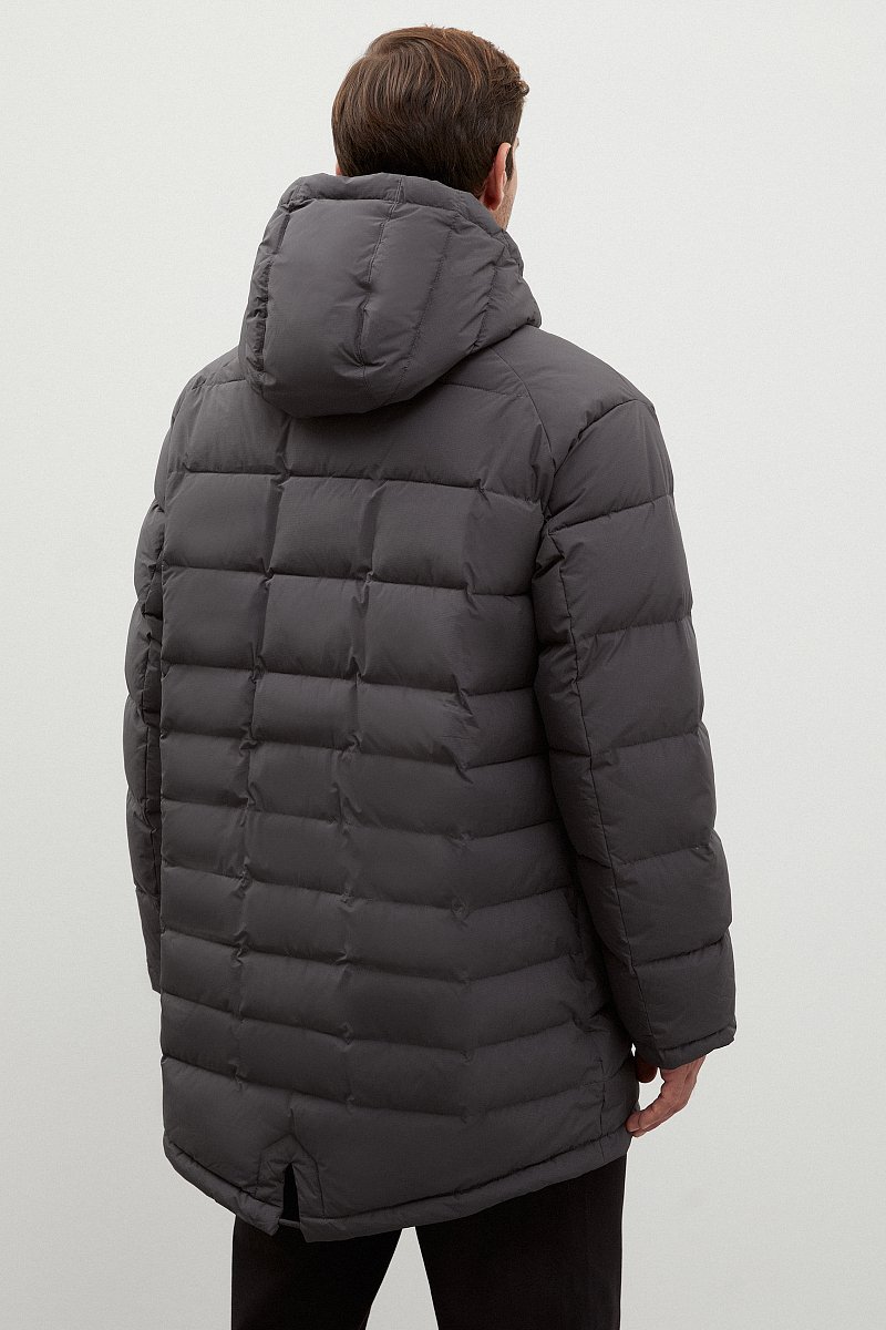 Стеганое пуховое пальто с капюшоном, Модель FWC21017, Фото №5