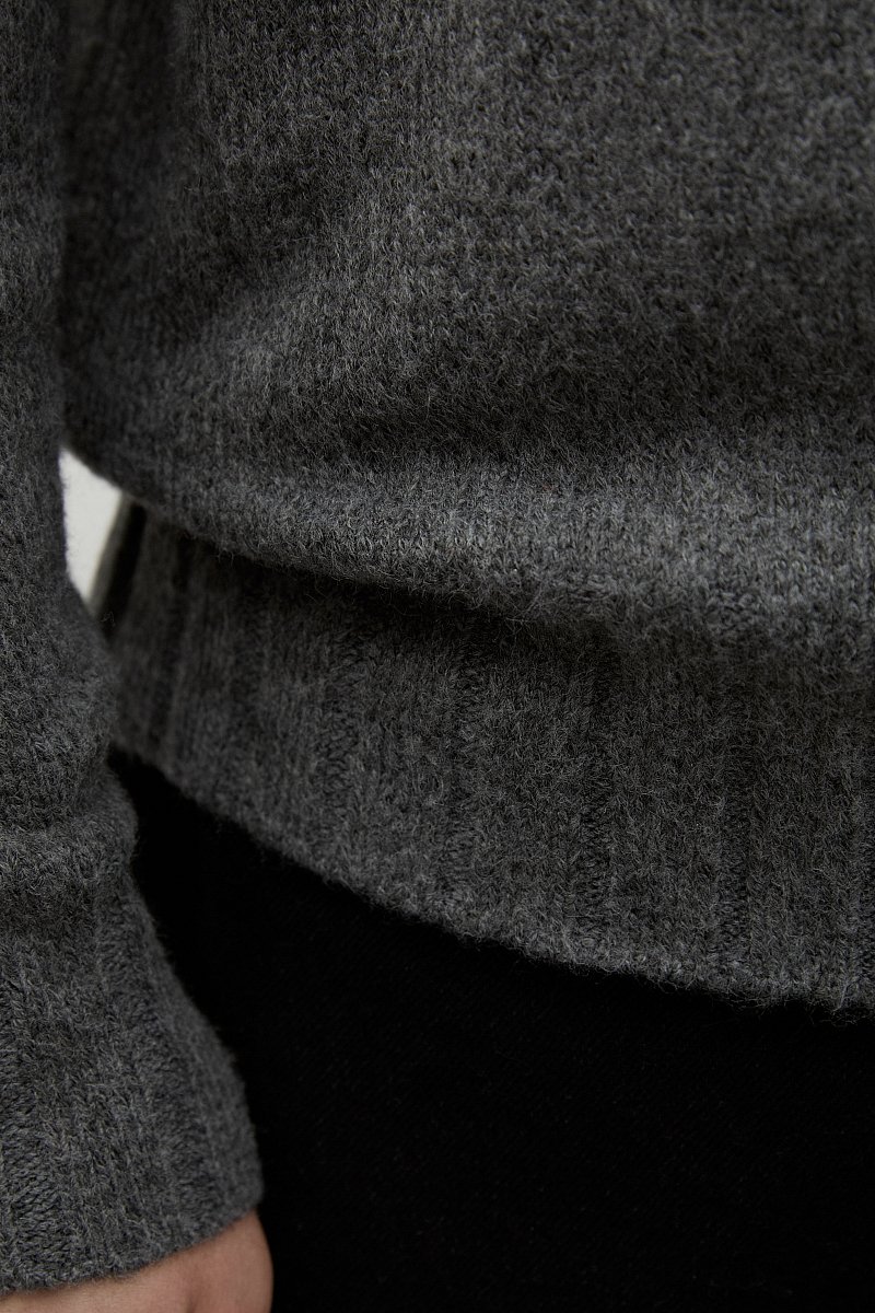 Джемпер с круглым вырезом с добавлением шерсти, Модель FWC21102, Фото №6