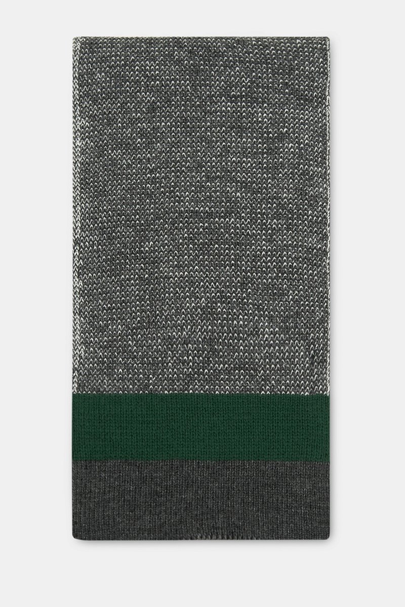 Двусторонний шарф с добавлением шерсти, Модель FWC21151, Фото №2