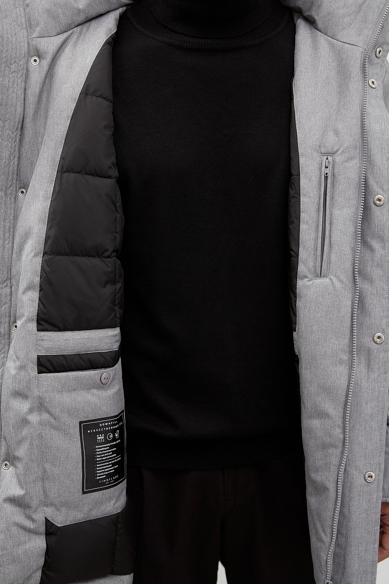 Утепленное пальто с капюшоном, Модель FWC21010, Фото №6