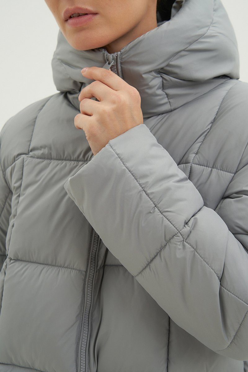 Стеганая куртка с капюшоном, Модель FWC11014, Фото №3