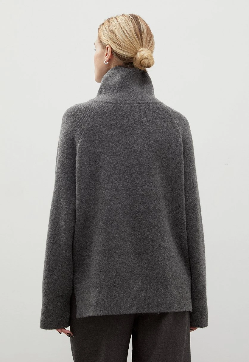 Свитер oversize силуэта с молнией, Модель FWC11114, Фото №5