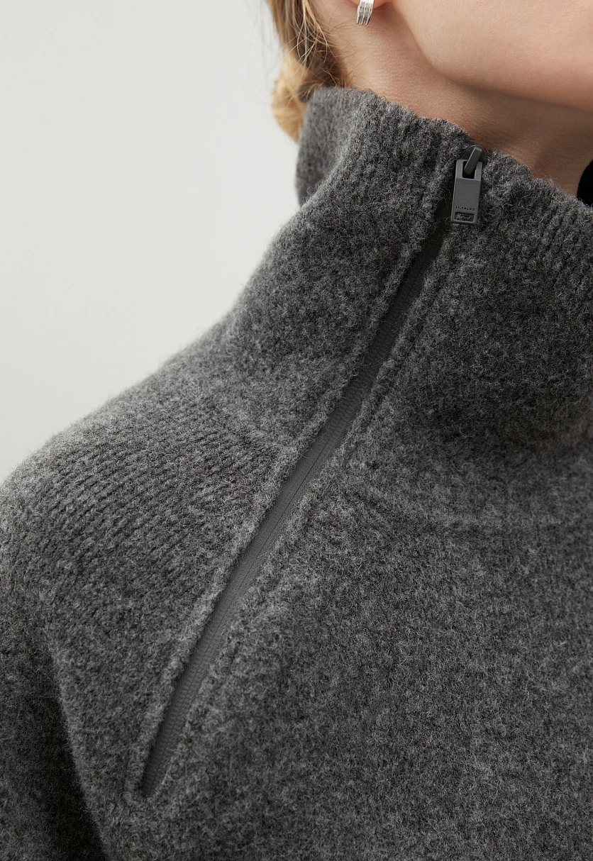 Свитер oversize силуэта с молнией, Модель FWC11114, Фото №6