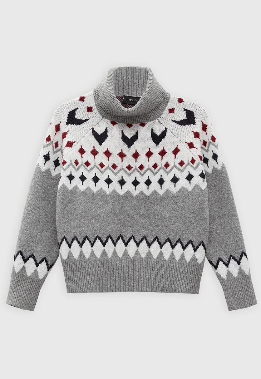 Свитер oversize силуэта с шерстью, Модель FWC11113, Фото №7