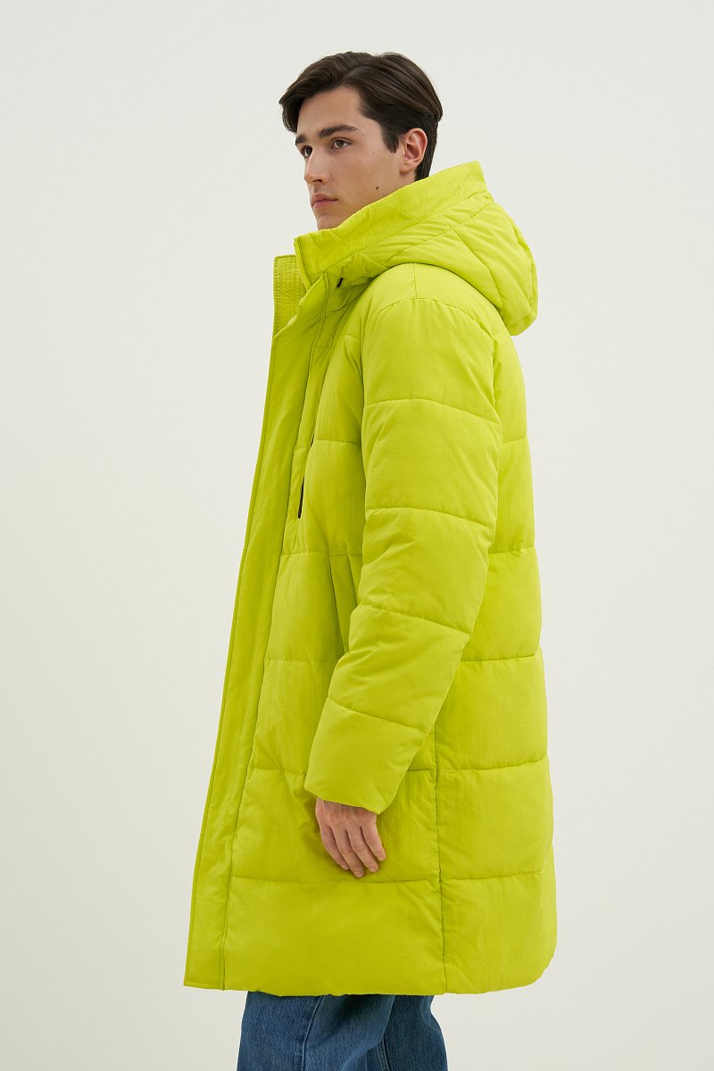 Стеганое утепленное пальто с капюшоном, Модель FWC21042, Фото №4