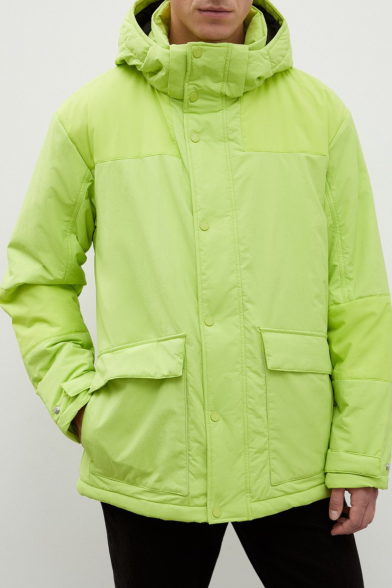 Куртка oversize силуэта с капюшоном, Модель FWC21044, Фото №3