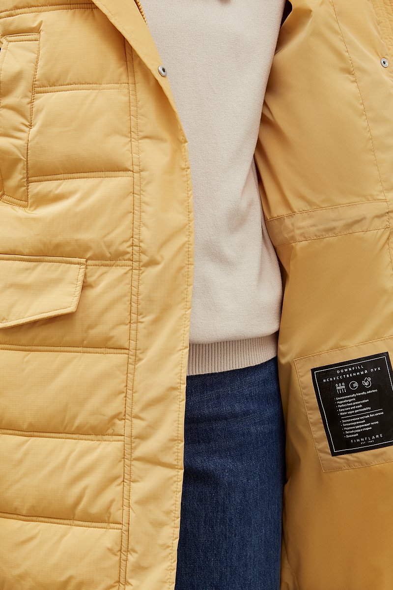 Утепленное пальто силуэта oversize, Модель FWC11055, Фото №7
