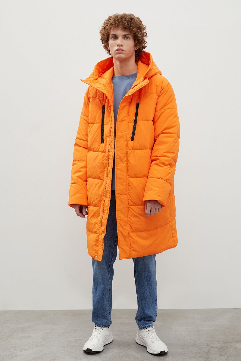 Стеганое утепленное пальто с капюшоном, Модель FWC21042, Фото №2
