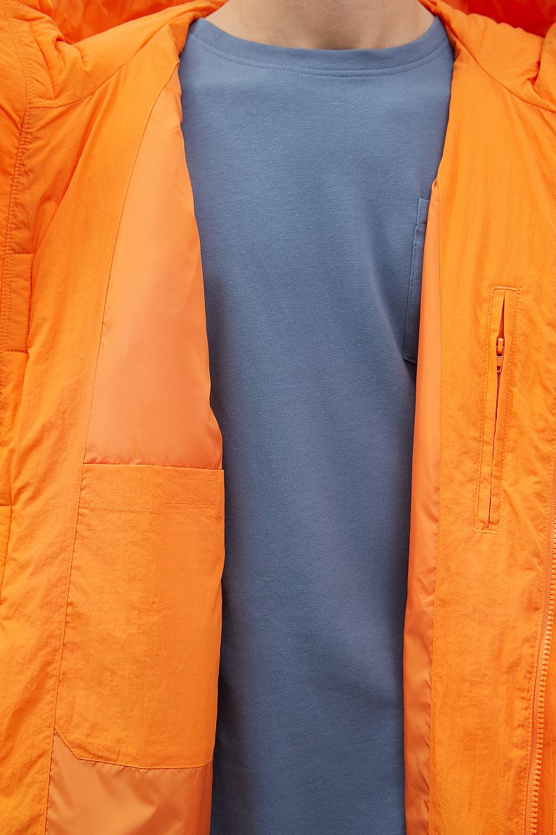 Стеганое утепленное пальто с капюшоном, Модель FWC21042, Фото №7