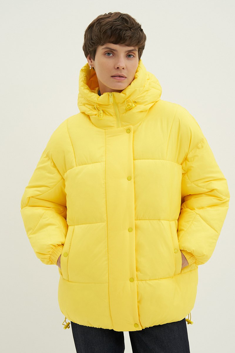 Куртка oversize силуэта с капюшоном, Модель FWC11085, Фото №1