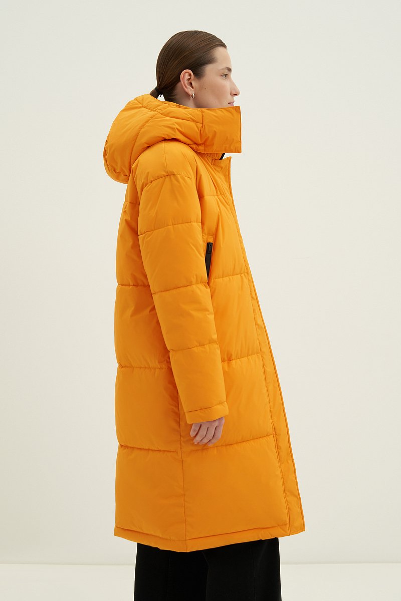 Стеганое утепленное пальто oversize силуэта, Модель FWC11046, Фото №3