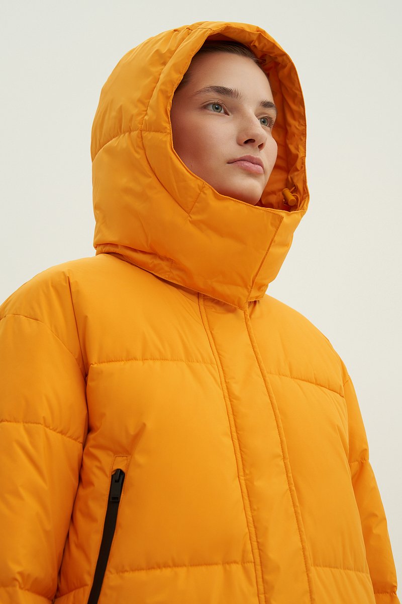Стеганое утепленное пальто oversize силуэта, Модель FWC11046, Фото №5