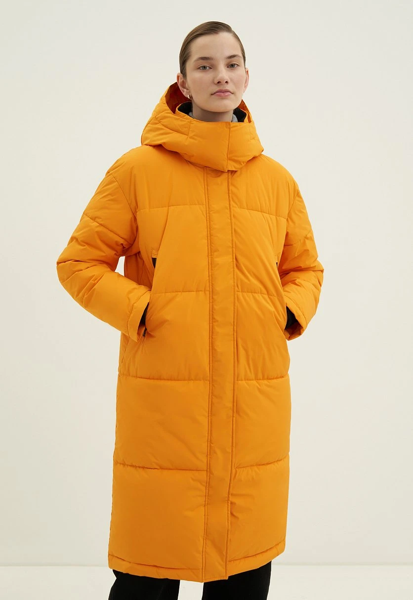 Стеганое утепленное пальто oversize силуэта, Модель FWC11046, Фото №1