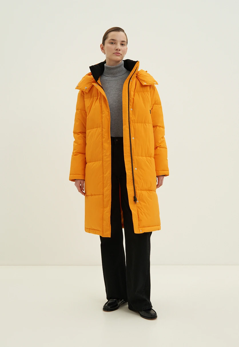 Стеганое утепленное пальто oversize силуэта, Модель FWC11046, Фото №2