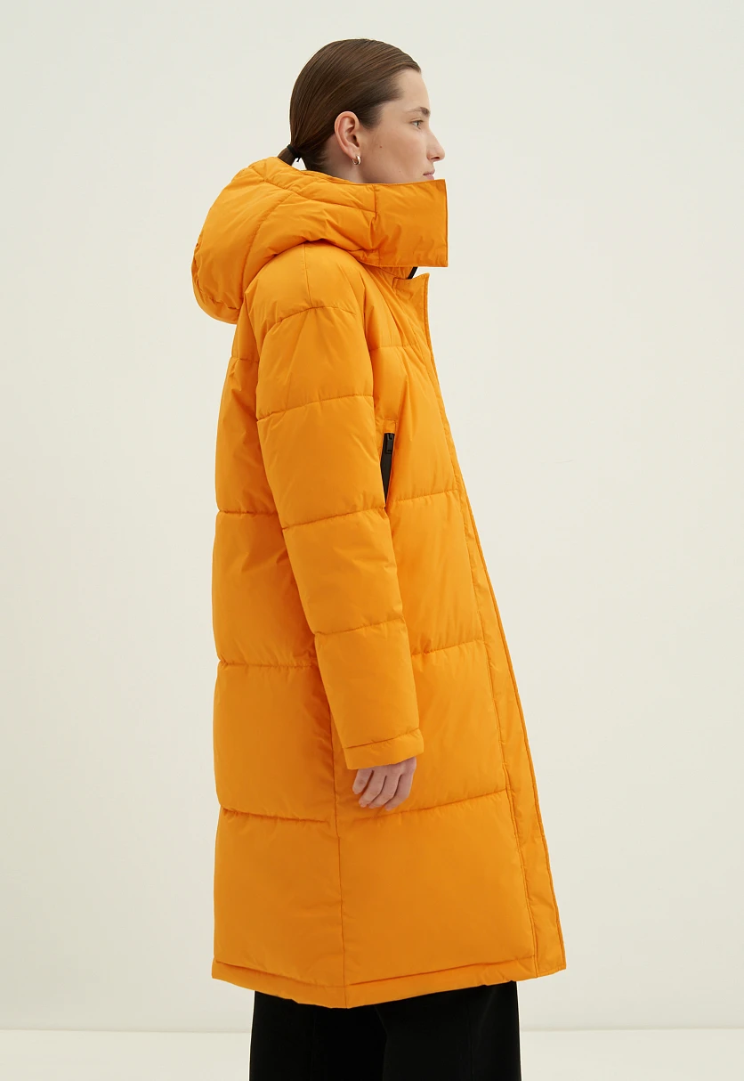 Стеганое утепленное пальто oversize силуэта, Модель FWC11046, Фото №3