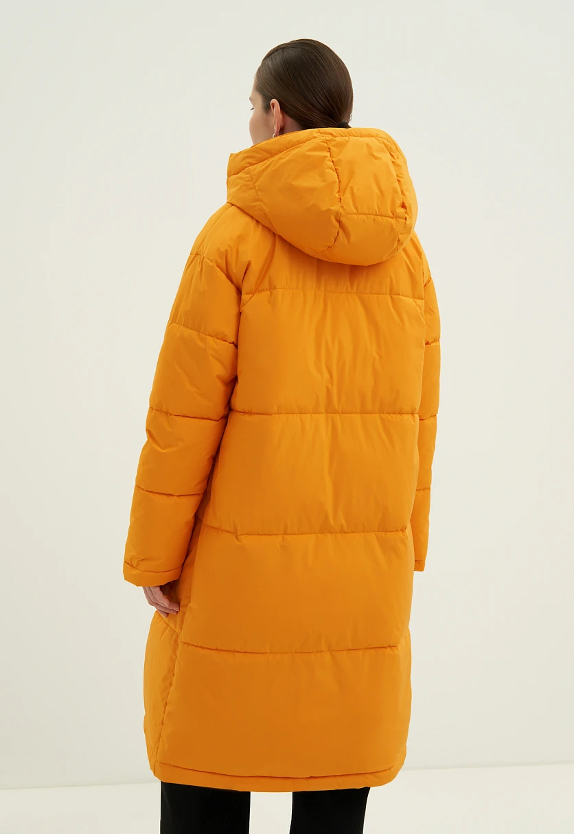 Стеганое утепленное пальто oversize силуэта, Модель FWC11046, Фото №4