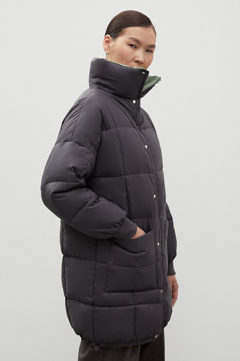Двустороннее пуховое пальто, Модель FWC11099, Фото №7