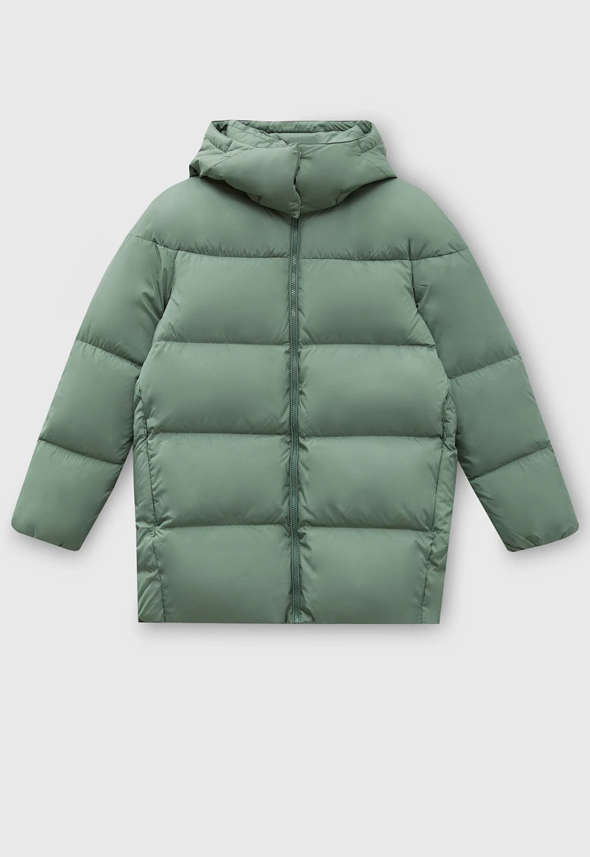 Стеганый пуховик oversize силуэта, Модель FWC11026, Фото №9