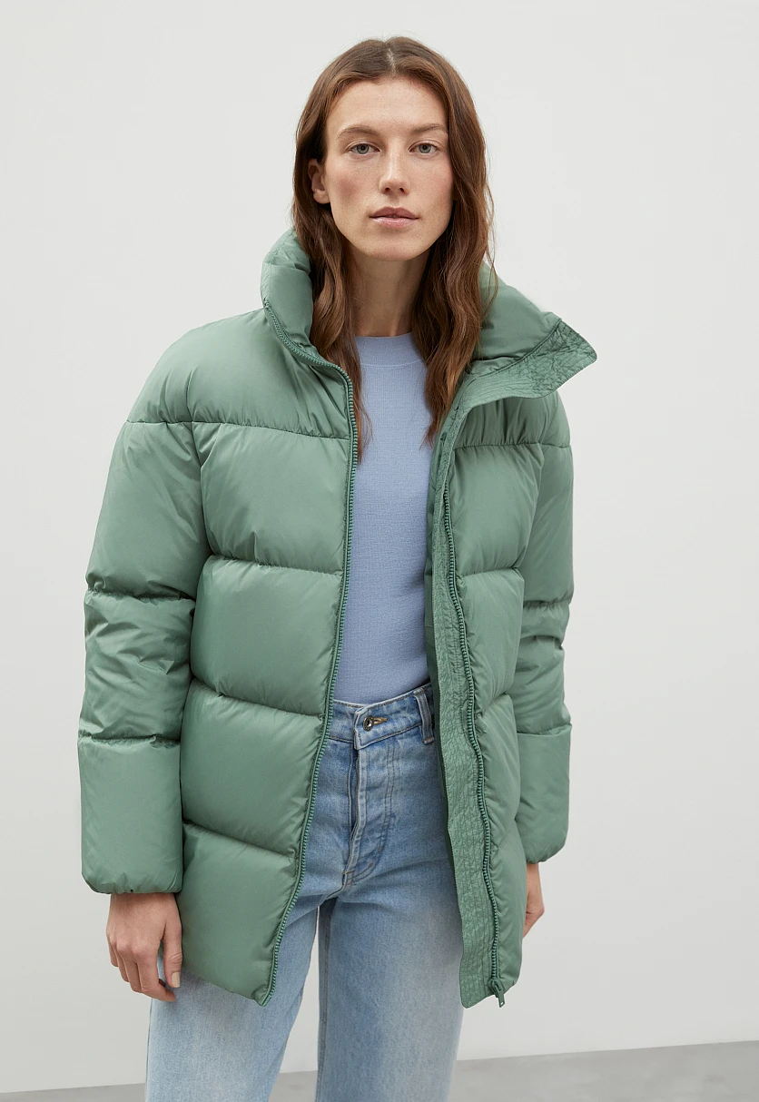 Стеганый пуховик oversize силуэта, Модель FWC11026, Фото №1