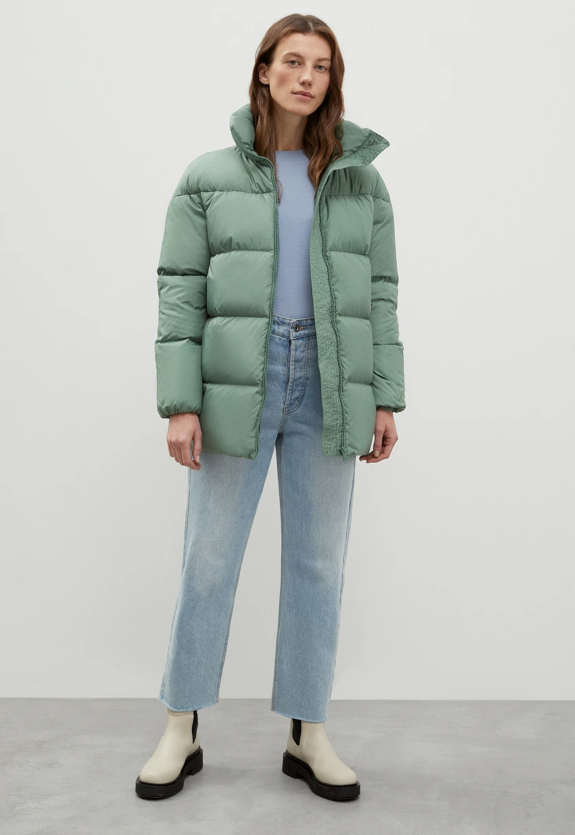 Стеганый пуховик oversize силуэта, Модель FWC11026, Фото №2