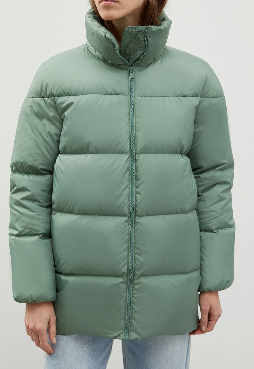 Стеганый пуховик oversize силуэта, Модель FWC11026, Фото №3