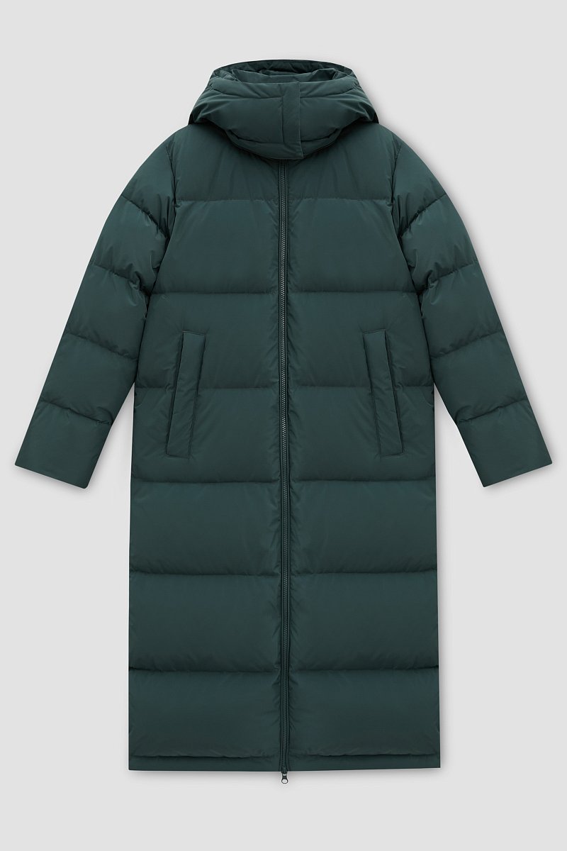 Стеганое пуховое пальто oversize силуэта, Модель FWC110101, Фото №9