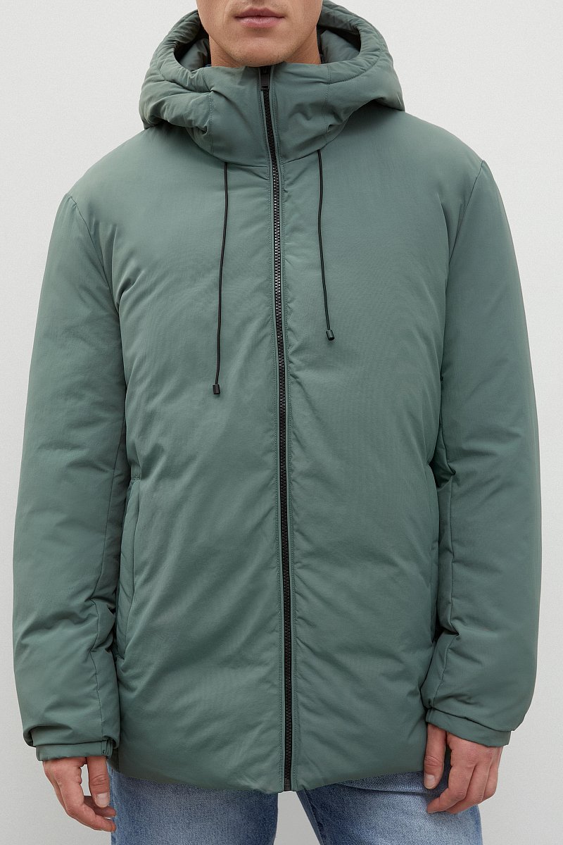 Утепленная куртка oversize с капюшоном, Модель FWC21041, Фото №3