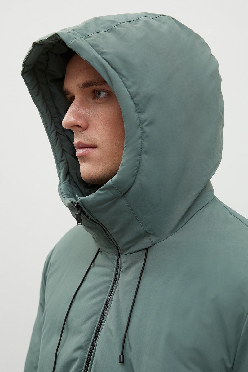 Утепленная куртка oversize с капюшоном, Модель FWC21041, Фото №8