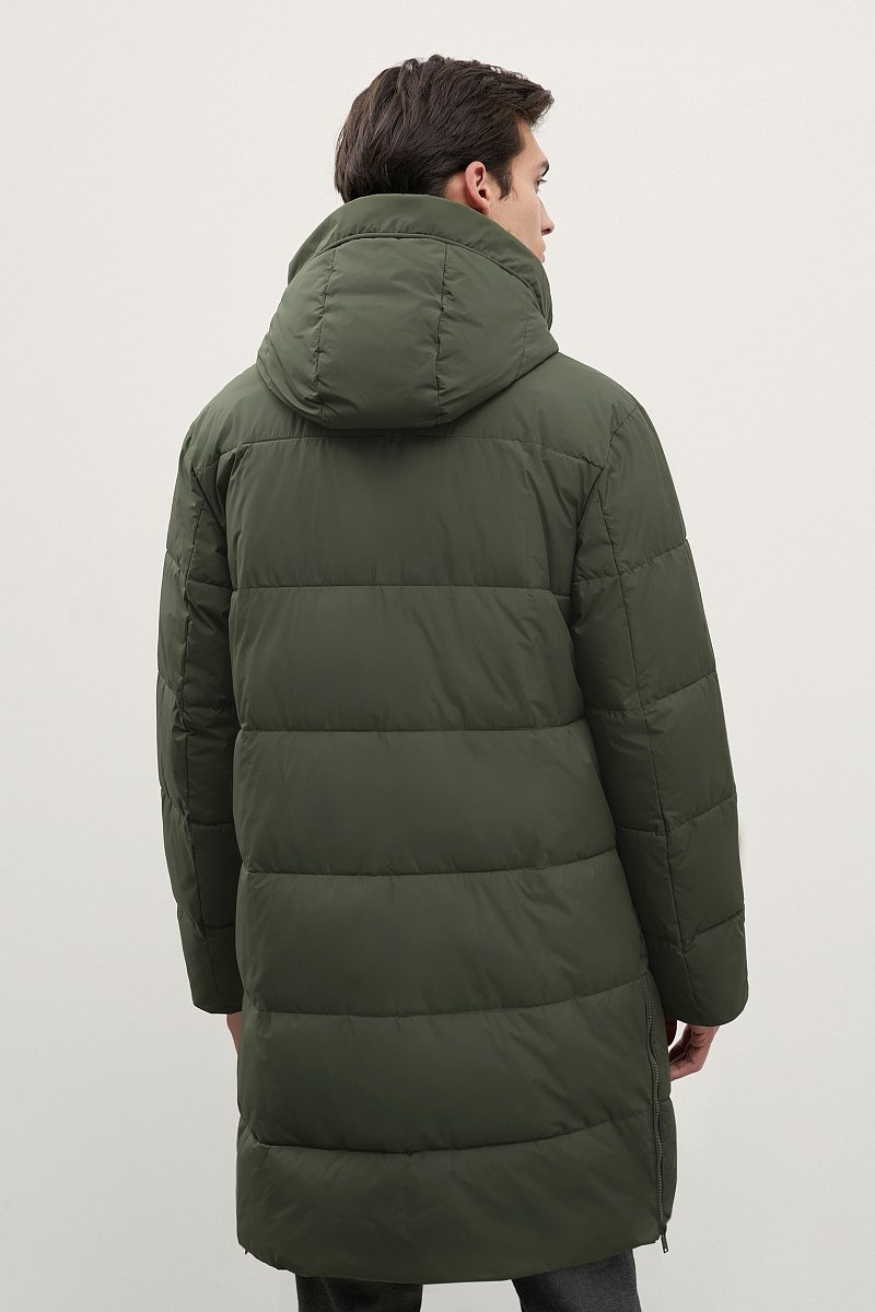 Стеганое утепленное пальто с капюшоном, Модель FWC21005, Фото №5