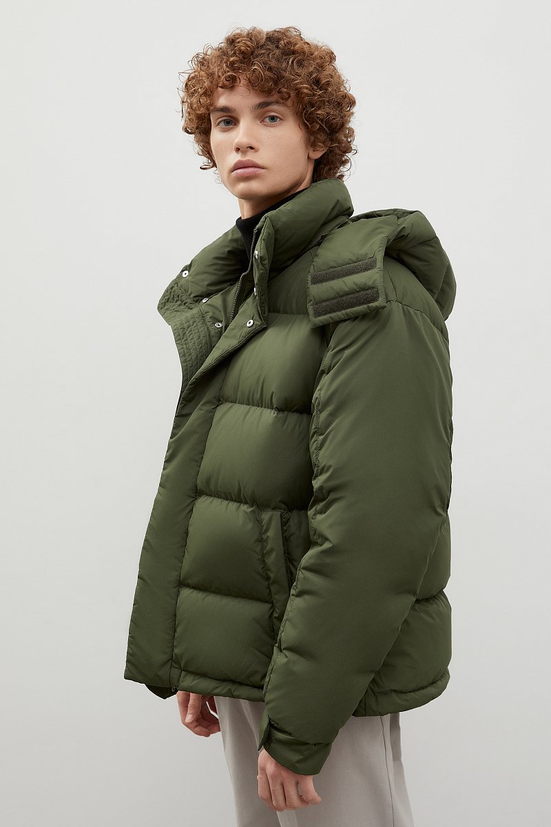 Стеганый пуховик oversize силуэта, Модель FWC21026, Фото №4