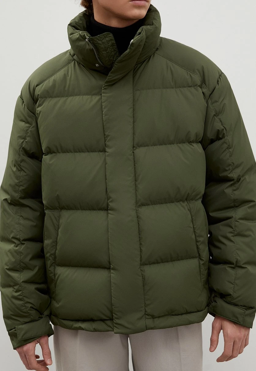 Стеганый пуховик oversize силуэта, Модель FWC21026, Фото №3