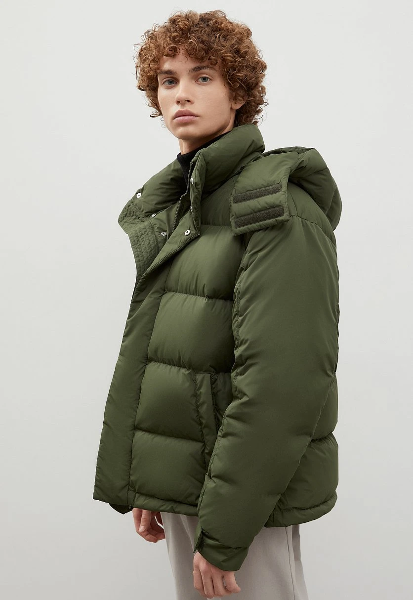 Стеганый пуховик oversize силуэта, Модель FWC21026, Фото №4