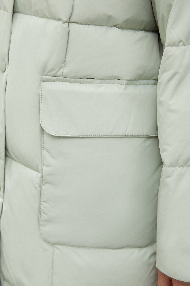 Стеганое пуховое пальто, Модель FWC11005, Фото №5