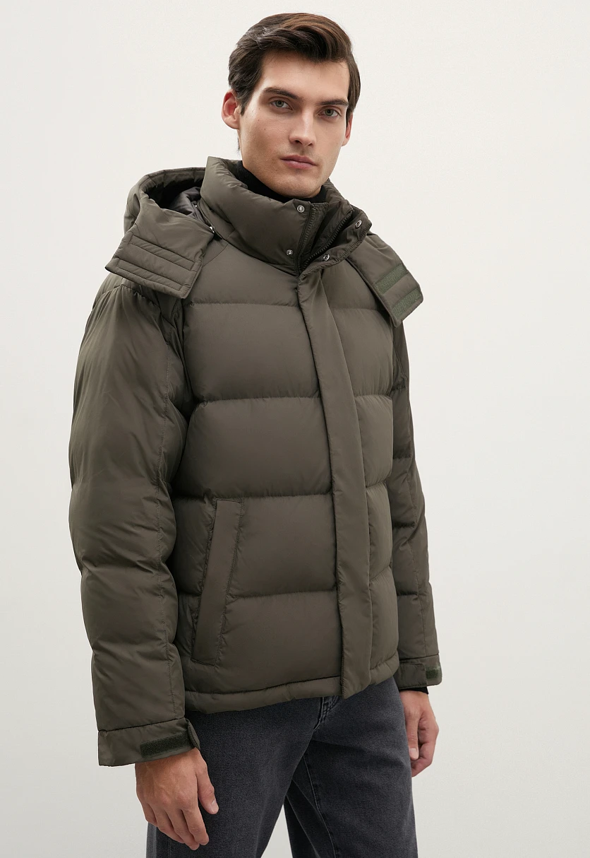 Стеганый пуховик oversize силуэта, Модель FWC21026, Фото №4
