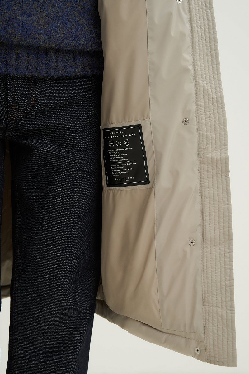 Стеганое утепленное пальто oversize силуэта, Модель FWC11046, Фото №7