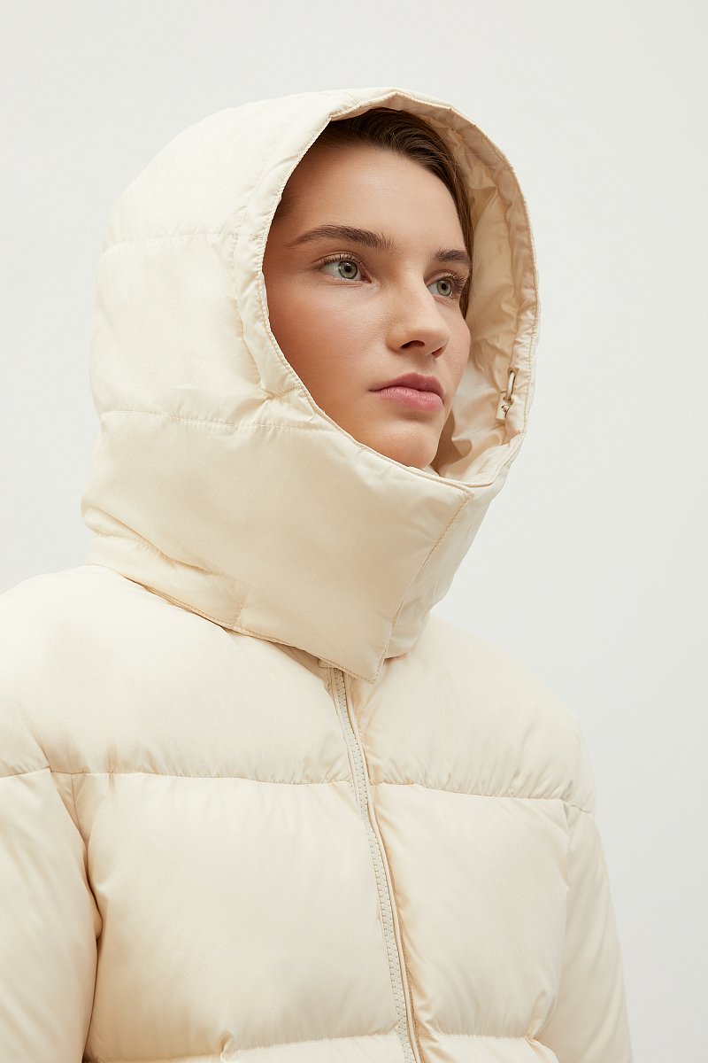 Стеганый пуховик oversize силуэта, Модель FWC11026, Фото №8