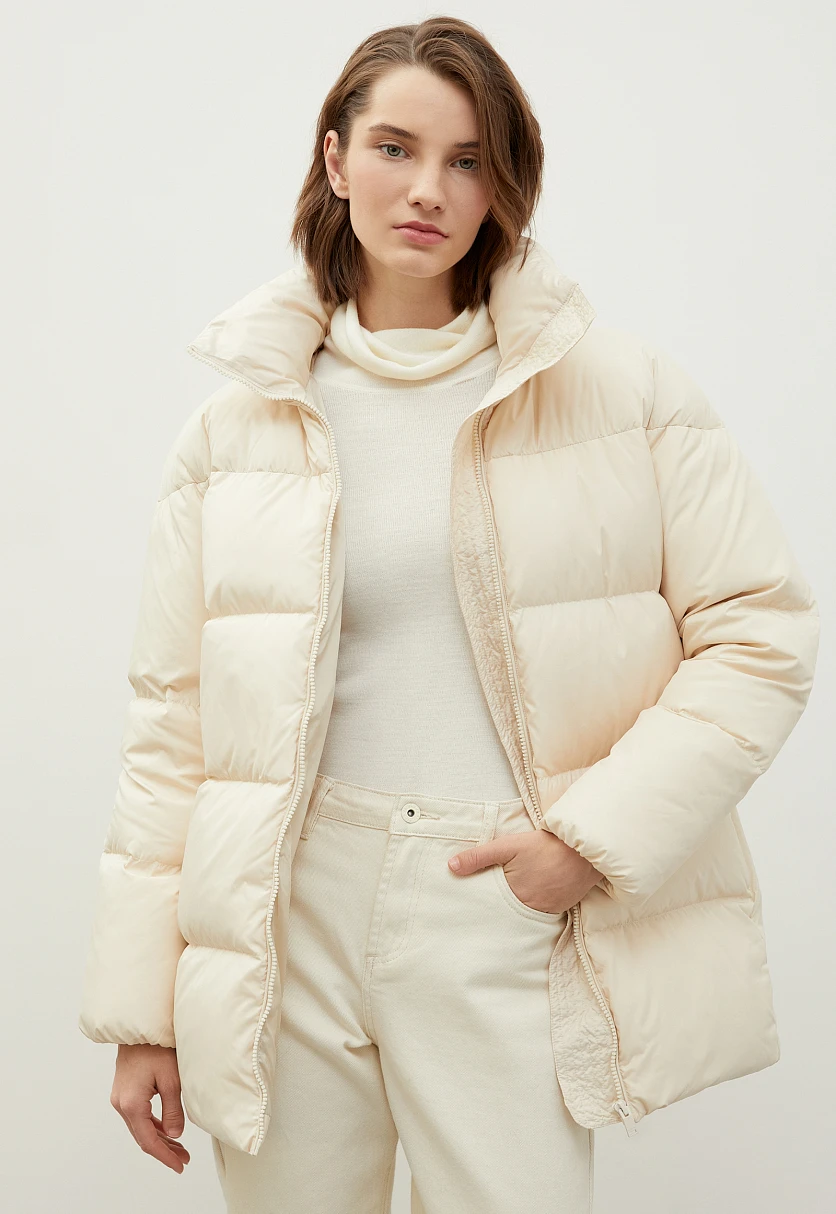 Стеганый пуховик oversize силуэта, Модель FWC11026, Фото №1